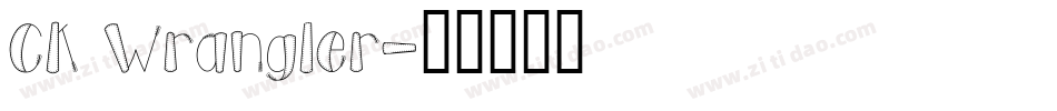 CK Wrangler字体转换